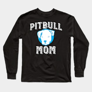 Pitbull Mom' Cute  Dog Pitbull Long Sleeve T-Shirt